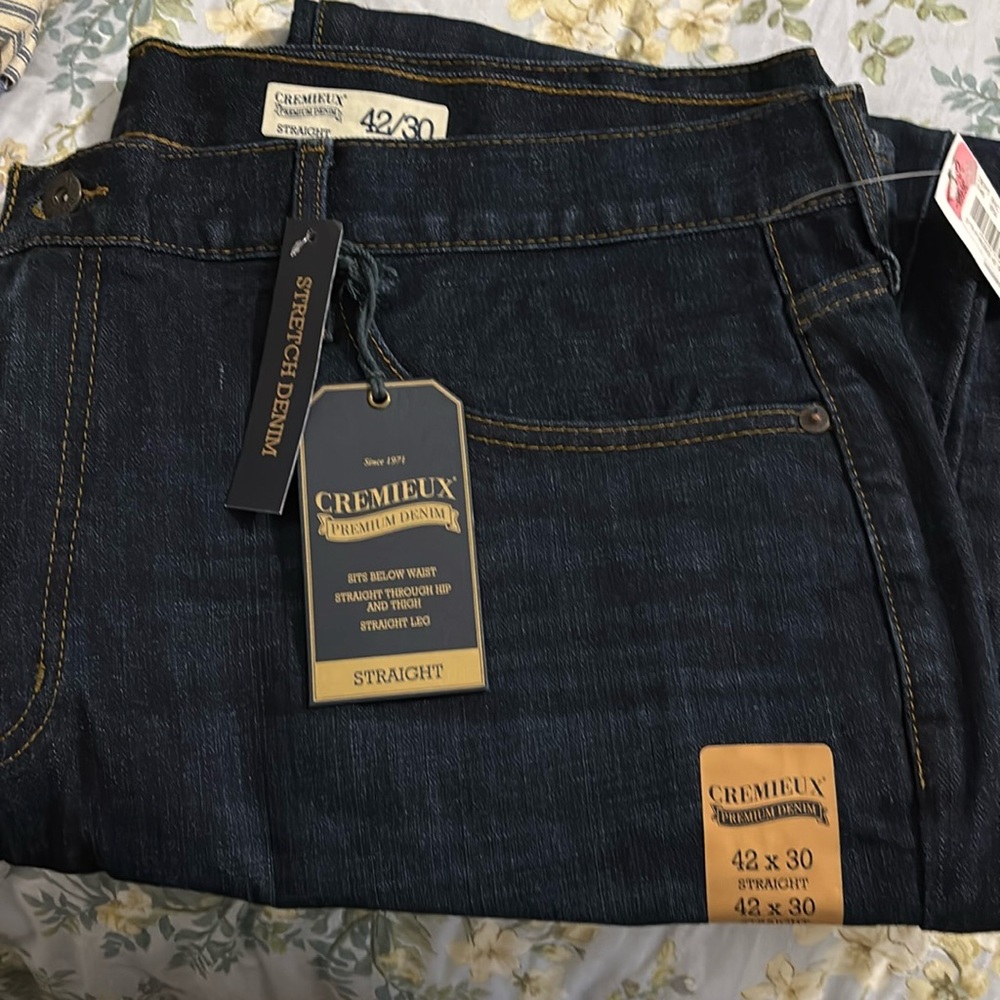 Cremieux jeans, 42 X 30, stretch jeans